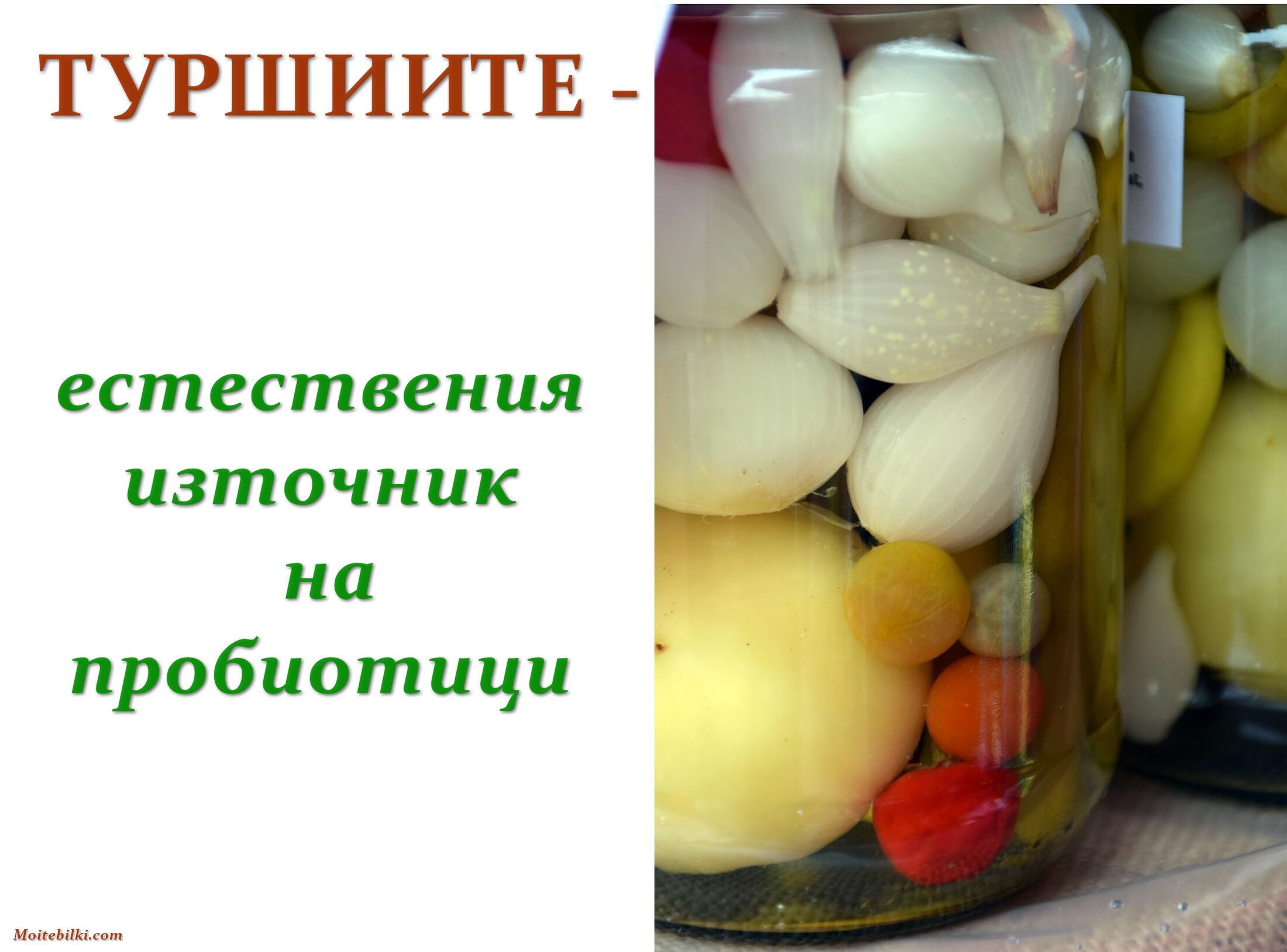 TУРШИИТЕ - естествения източник на пробиотици